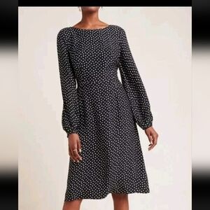 NWT ANTHROPOLOGIE Polka Dot Dress Size 4